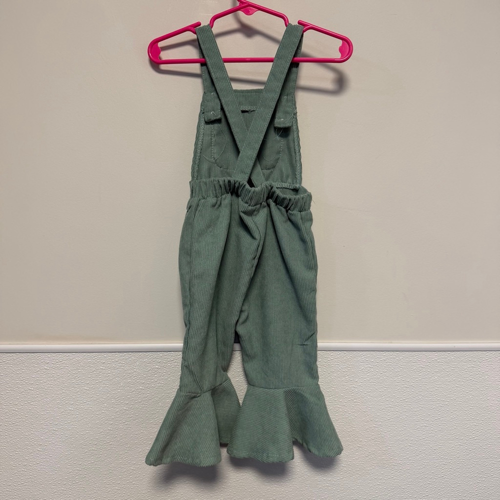 Baby SHEIN Green Corduroy Overalls 9-12 Months Bell bottoms - Picture 3 of 9
